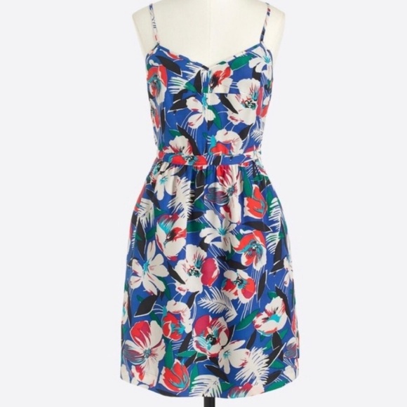 J. Crew factory seaside Spaghetti Strap Mini Dress 00 - Picture 1 of 4